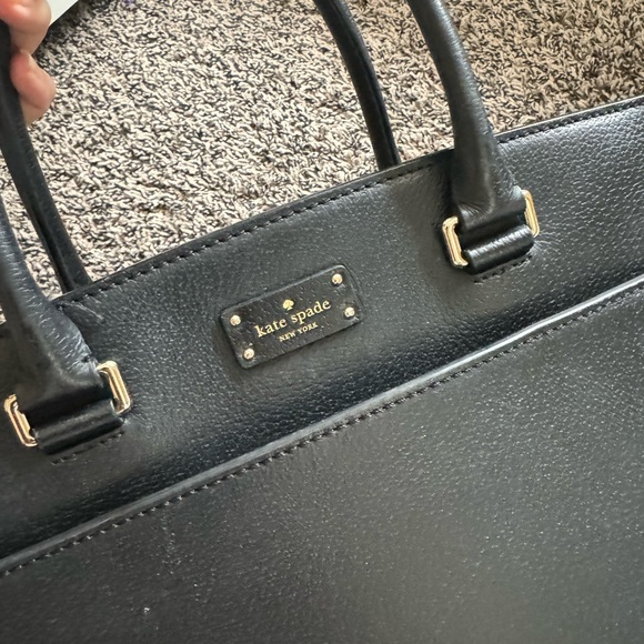 Kate Spade Grove Street Small Caley Leather Satchel - Black - Picture 4 of 6